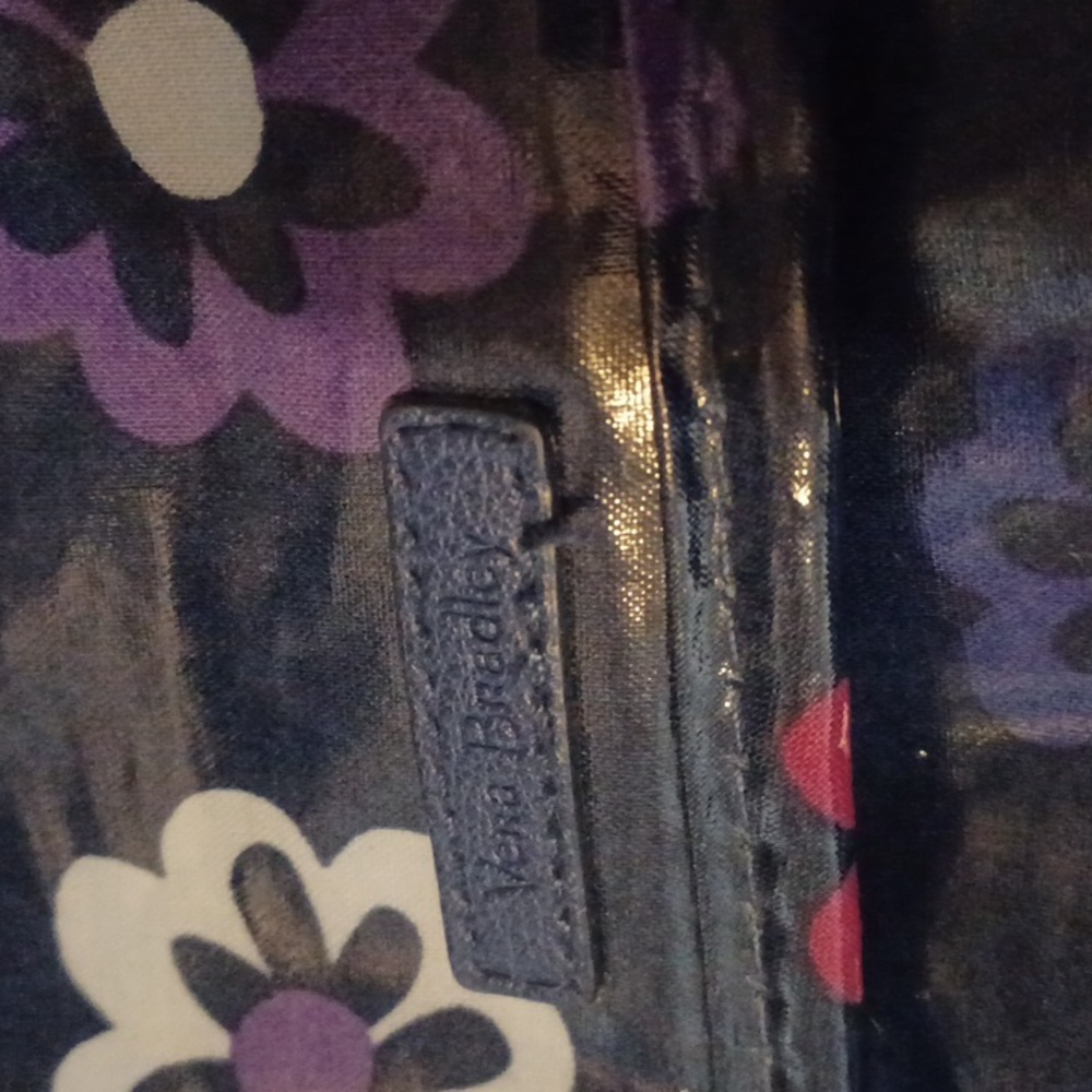 Vera Bradley lunch bag tote blue Ellie Flowers pattern - Picture 2 of 7